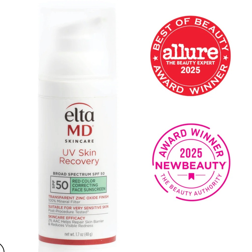 EltaMD UV Skin Recovery Red Color Correcting Green Tint Broad Spectrum SPF 50